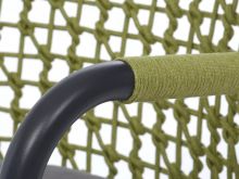 Fotel ogrodowy Miloo QUI stylowy sznurkowy z poduszką - POWYSTAWOWE