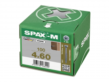 Wkręty do drewna SPAX  spax-m 4.0 x 60 Główka Stożkowa TX (100) Wiertło CUT do płyt MDF