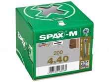 Wkręty do drewna SPAX  spax-m 4.0 x 40 Główka Stożkowa TX (200) Wiertło CUT do płyt MDF