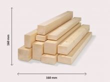 Drewno klejone KVH Świerk C24 Nsi 160 x160 mm