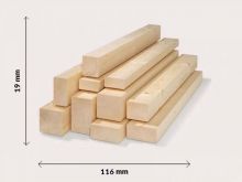 Drewno konstrukcyjne lite świerk, deska 19x116 mm