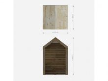 Drewniany domek dla dzieci z drewna iglaastego solidny