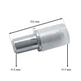 Podpórka do półek, kołek pod półkę z gumką  fi.5x16 mm (op.1000 szt.)