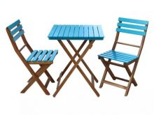 Zestaw Ogrodowy Miloo Bonito Stolik + 2 krzesła Błękitny