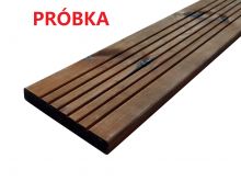 PRÓBKA Deska Tarasowa z Drewna Iglastego Sosna Impregnowana 28x145 - Szeroki Ryfel PRÓBKA 19cm