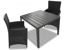 Krzesło/Fotel Ogrodowy Shogun mat z czarną poduchą