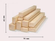 Drewno konstrukcyjne lite świerk C24 45x70